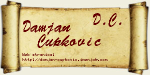 Damjan Čupković vizit kartica